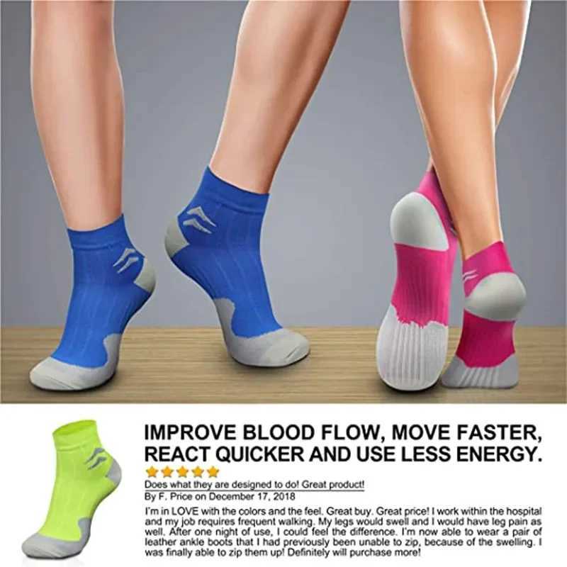 Compression Socks for Men Plantar Fasciitis Heel Spurs Pain Outdoor Sports Trail Running Cycling Ankle Socks Breathable Socks D260313