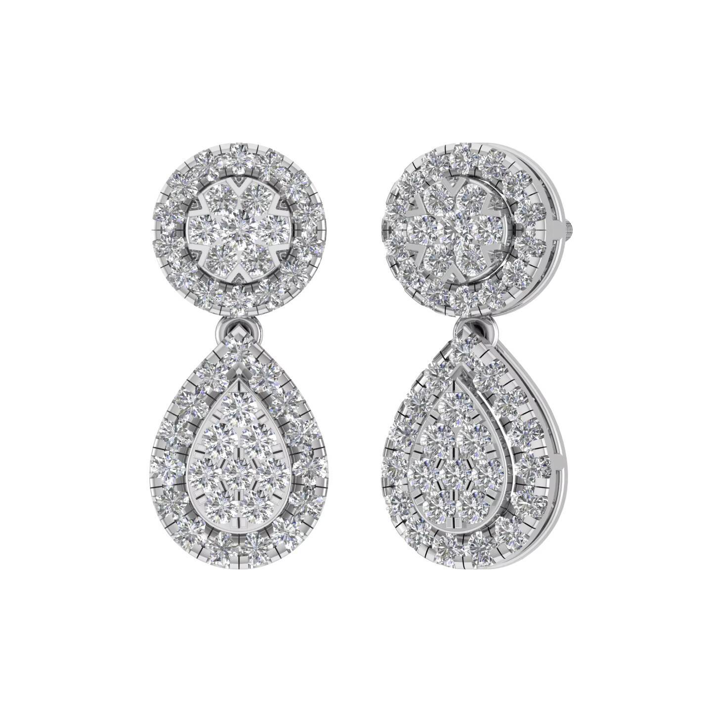 Hot Selling Moissanite Brilliant Cut Minimalist Stud Earring 950 Platinum Fine Jewelry Girls Party OEM ODM Customizable IGI