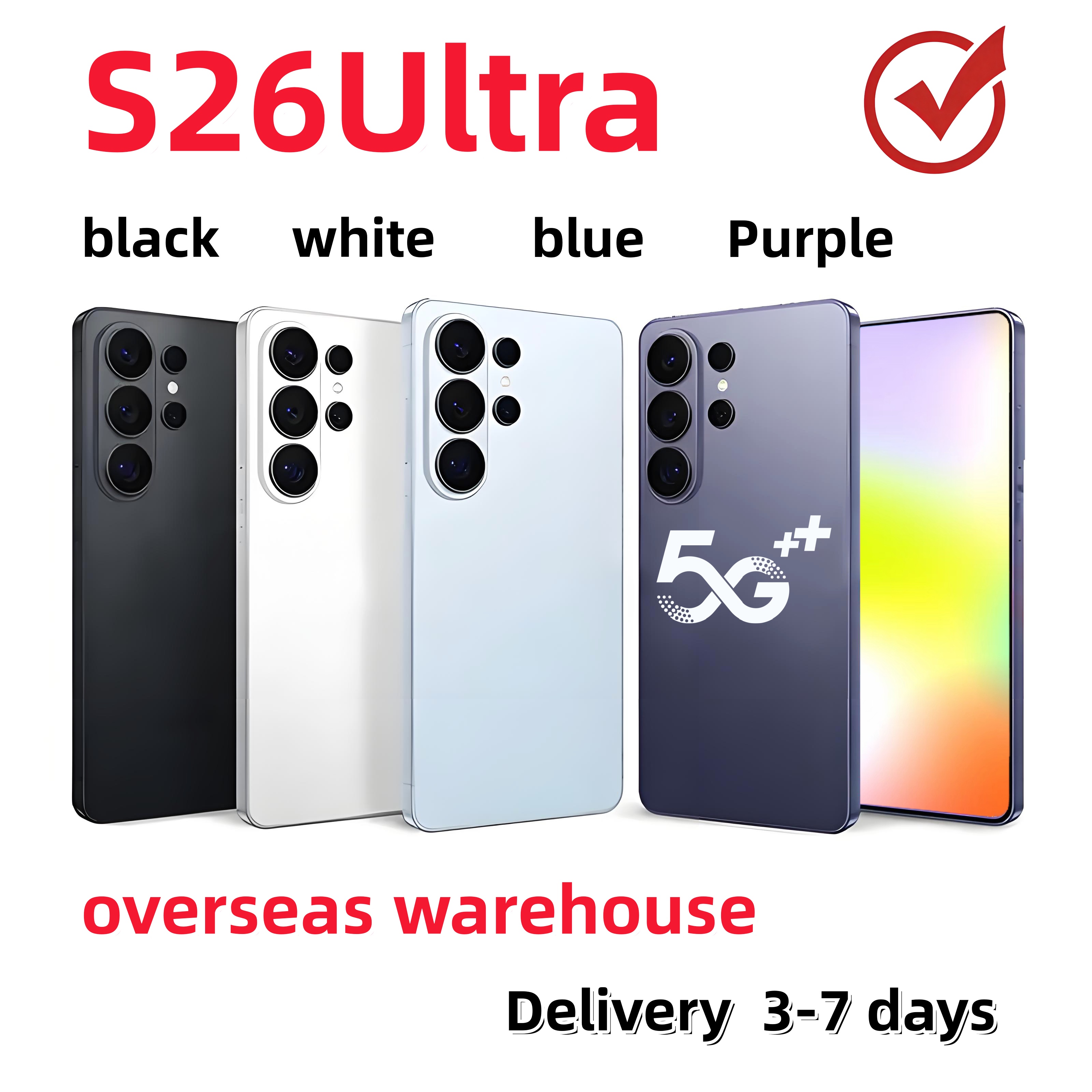 S26 S25Ultra 5G smartphone 16GB+1TB Cell Phones Unlock Touch Screen Phone Androids Camera Telephone HD Display Face Recognition
