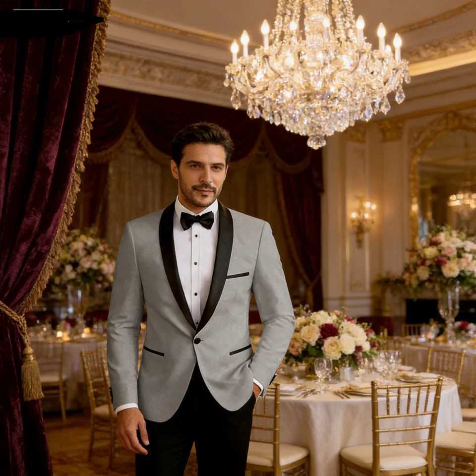 Mens Monochromatic Stand-up Collar Blazer Single Button Casual Slim Fit JaCKet Fashionable Mens CloTHing M260313