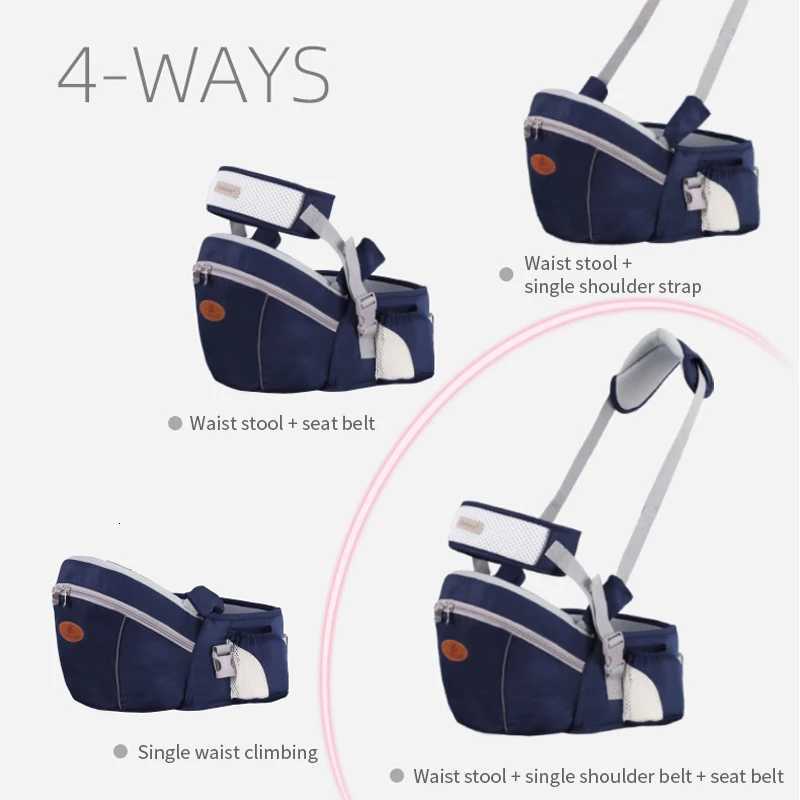 Baby Carrier HipseatBaby Sling Breathable Waist Stool Walkers Hold Waist Belt Kangaroo Belt Kids Infant Hip Seat X260313