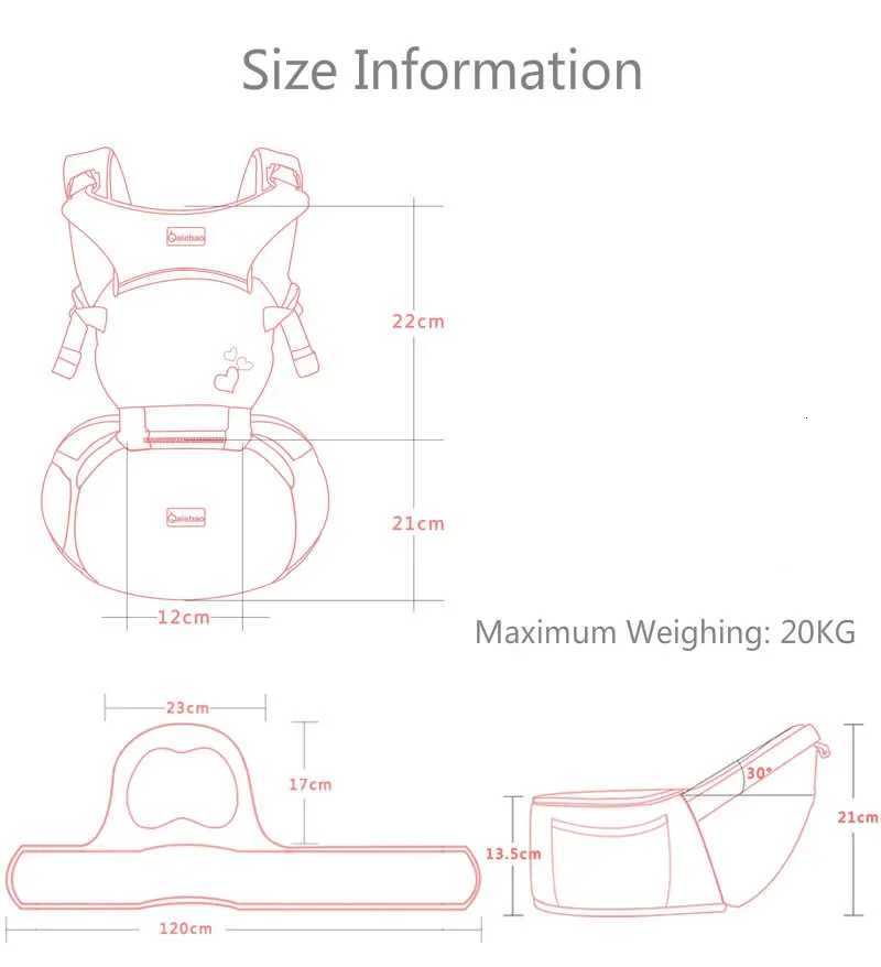 Baby Carrier Ergonomic Infant Multifunctional Waist Stool Newborn To Toddler Multi-use Before and After Kangaroo Bag Accessories X260313