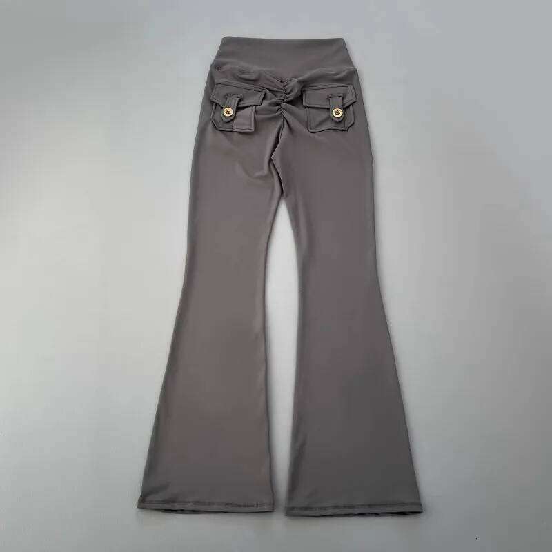 New pocket micro horn for hip lifting fitness dance quick drying exercise training yoga pants