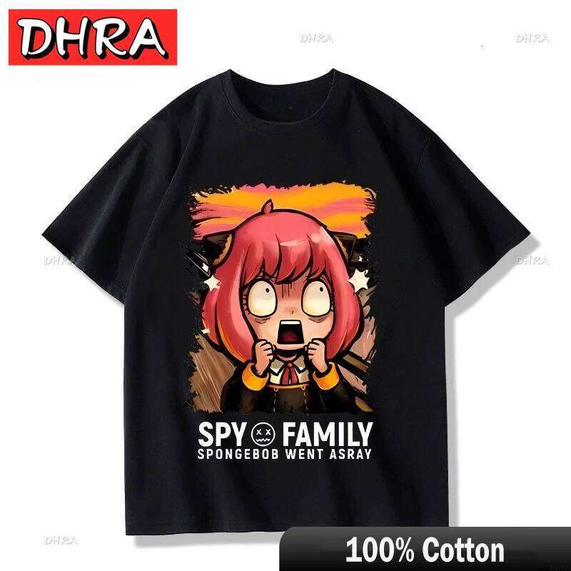 Play House Around Loid Summer Women's Cotton Men's Casual Sports Yor Spy X Family Ania Short Sleeve Cute T-Shirt Couple Top Z260314