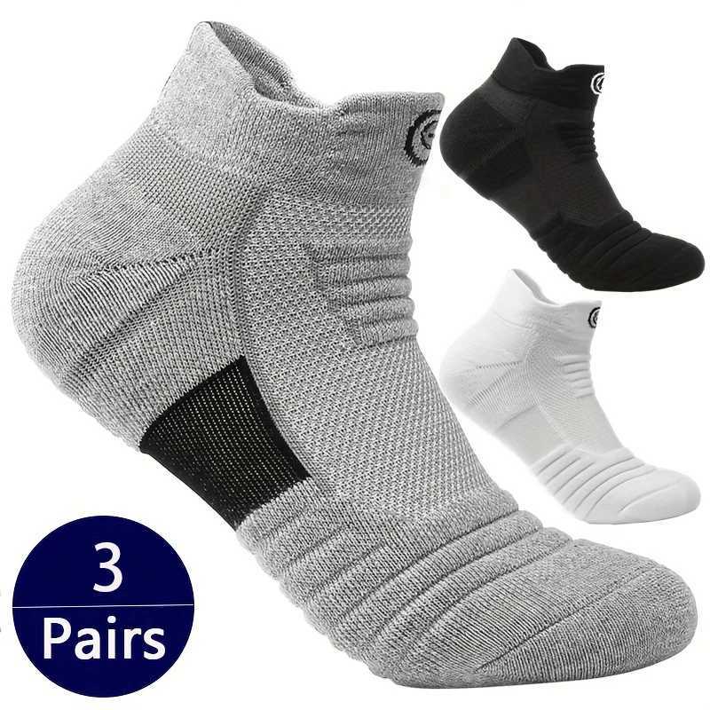 3/6 Pairs Sports Socks For Man High Quality Comfortable Breathable Basketball Short Socks Casual Fashion Low-cut Ankle Socks D260313