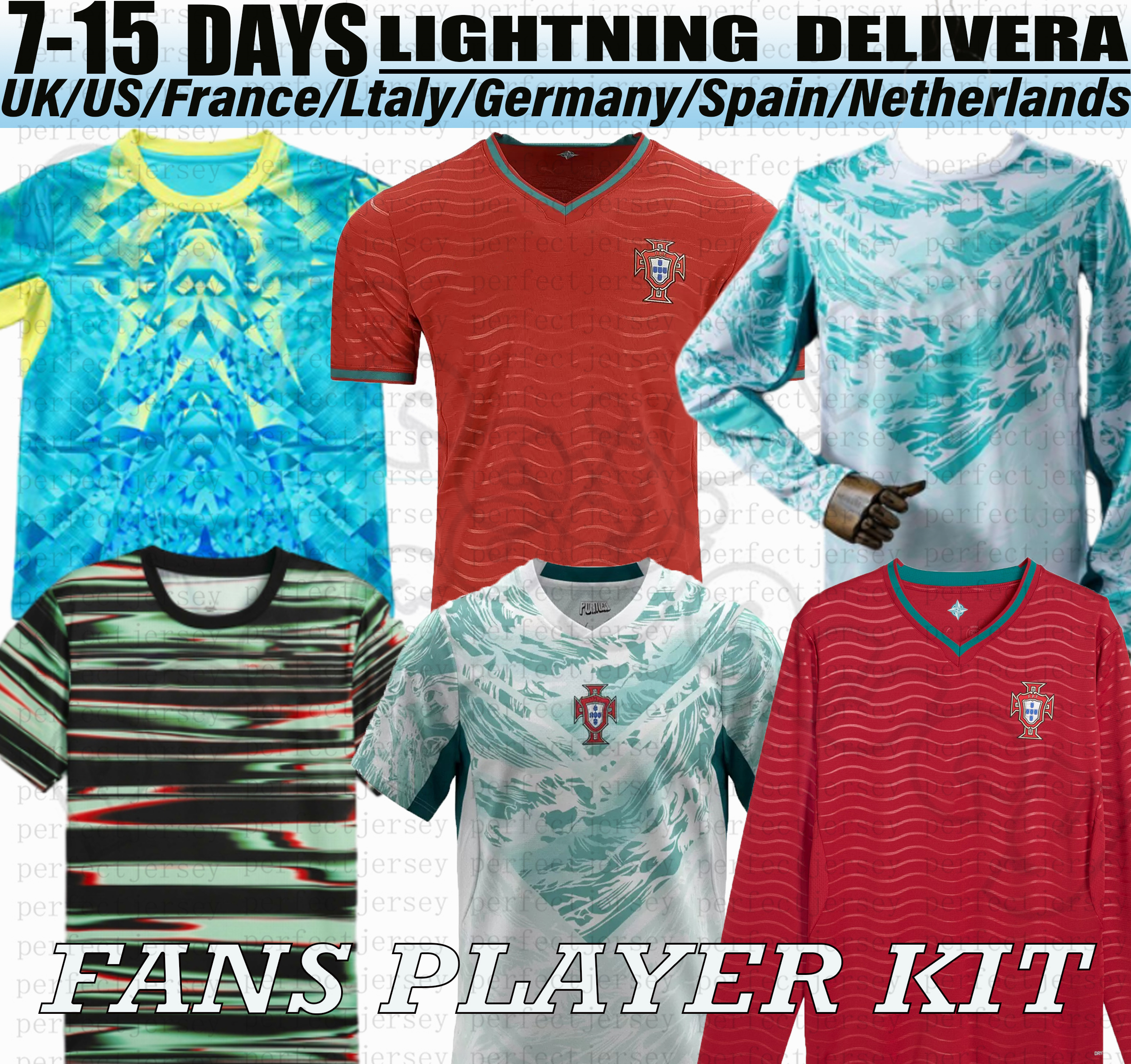 Portugal Jerseys 2026 RONALDO Soccer Jerseys PEPE BERMARDO B.FERNANDES LEAO Ramos Dias Felix football shirt version Portugal 2026 worldcup jersey