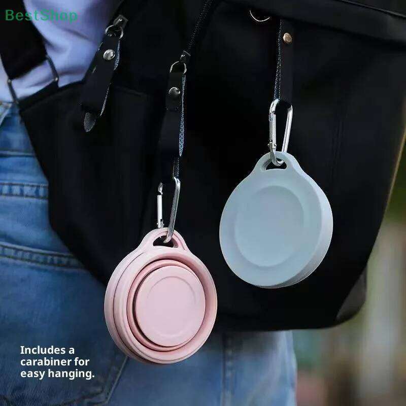 180ml Mini Folding Silicone Retractable Cup Outdoor Travel Coffee Telescopic Drinking Mug With Lid Z260313