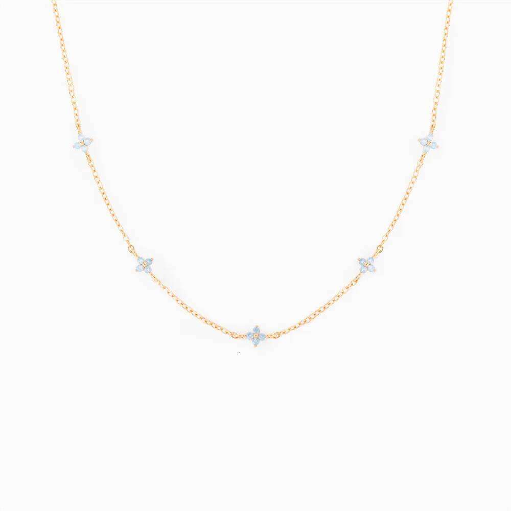 Mini Flower Delicate Tiny Choker Collar Chain on Neck Thin Necklaces for Women Girls Y2k Fashion Jewelry Girlish Gifts KDN005 H260312