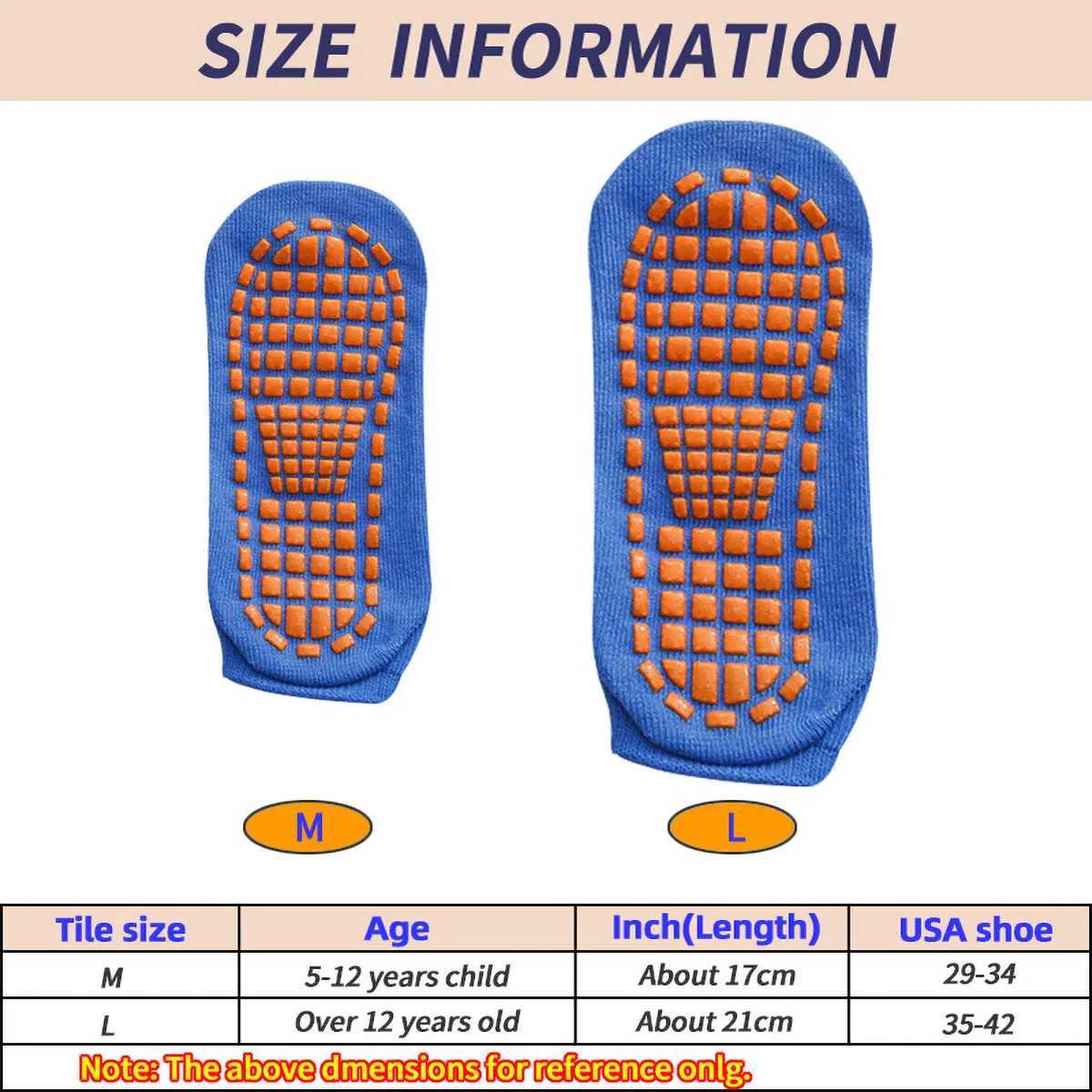 1/4 Pairs Unisex Silicone Non Slip Grip Trampoline Socks For Womens and Mens Hospital Yoga Pilates Indoor Sports D260313