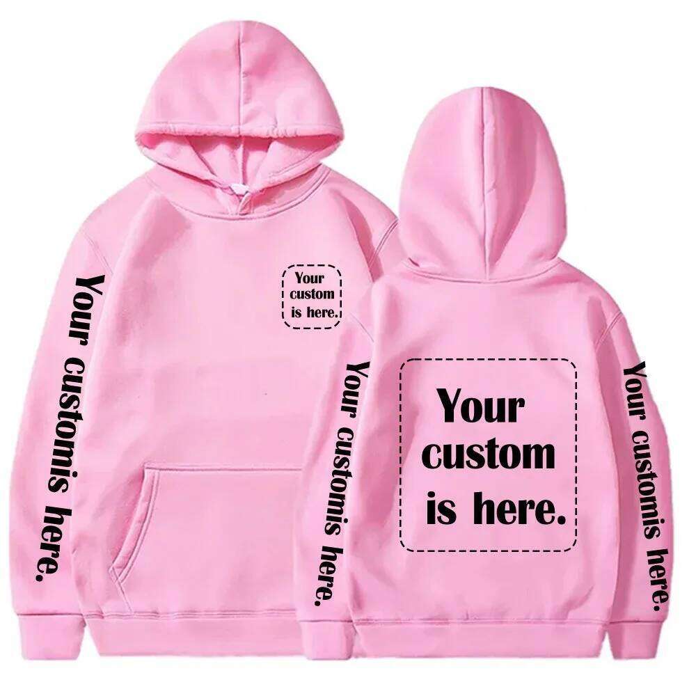 2024 Custom Printed Men Women Hoodie Loose Casual Clothing Fashion LongSleeve Hooded Pullover Personality Streetwear Sweatshirts Z260314