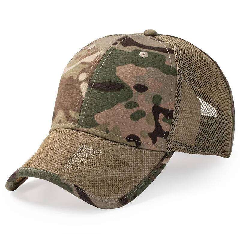 New XXL Large Size Camouflage Trucker Hat Men Breathable Mesh Baseball Cap Big Head Spring Summer Sun Caps Adjustable Z260313