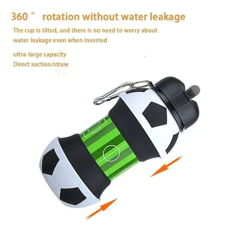 Folding Outdoor Sports Kettle Household Silicone Creative Portable Anti Fall Leak Proof Children's Water Cup Z260313