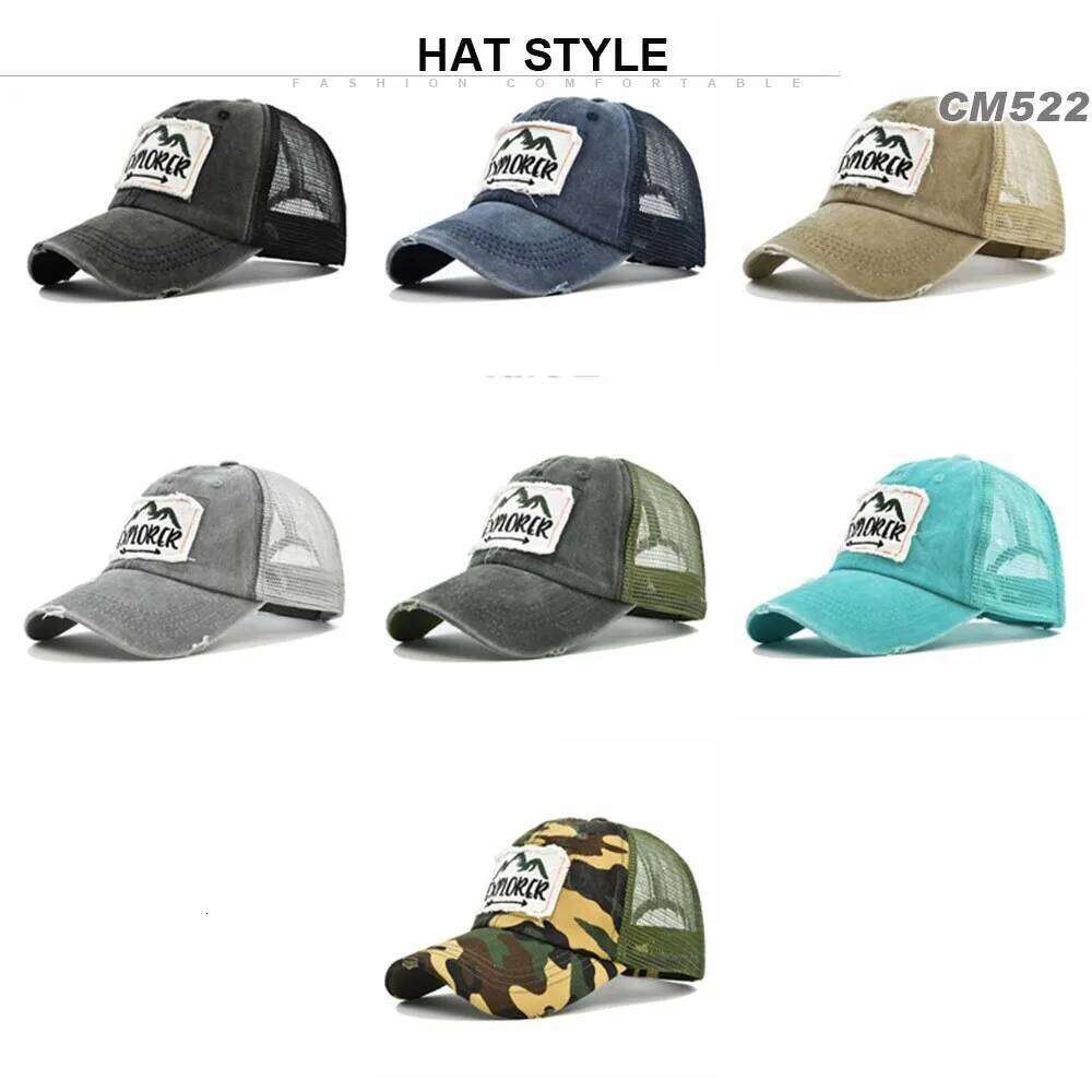 New cloth with large letters embroidered Explorer baseball cap outdoor visor Z260314