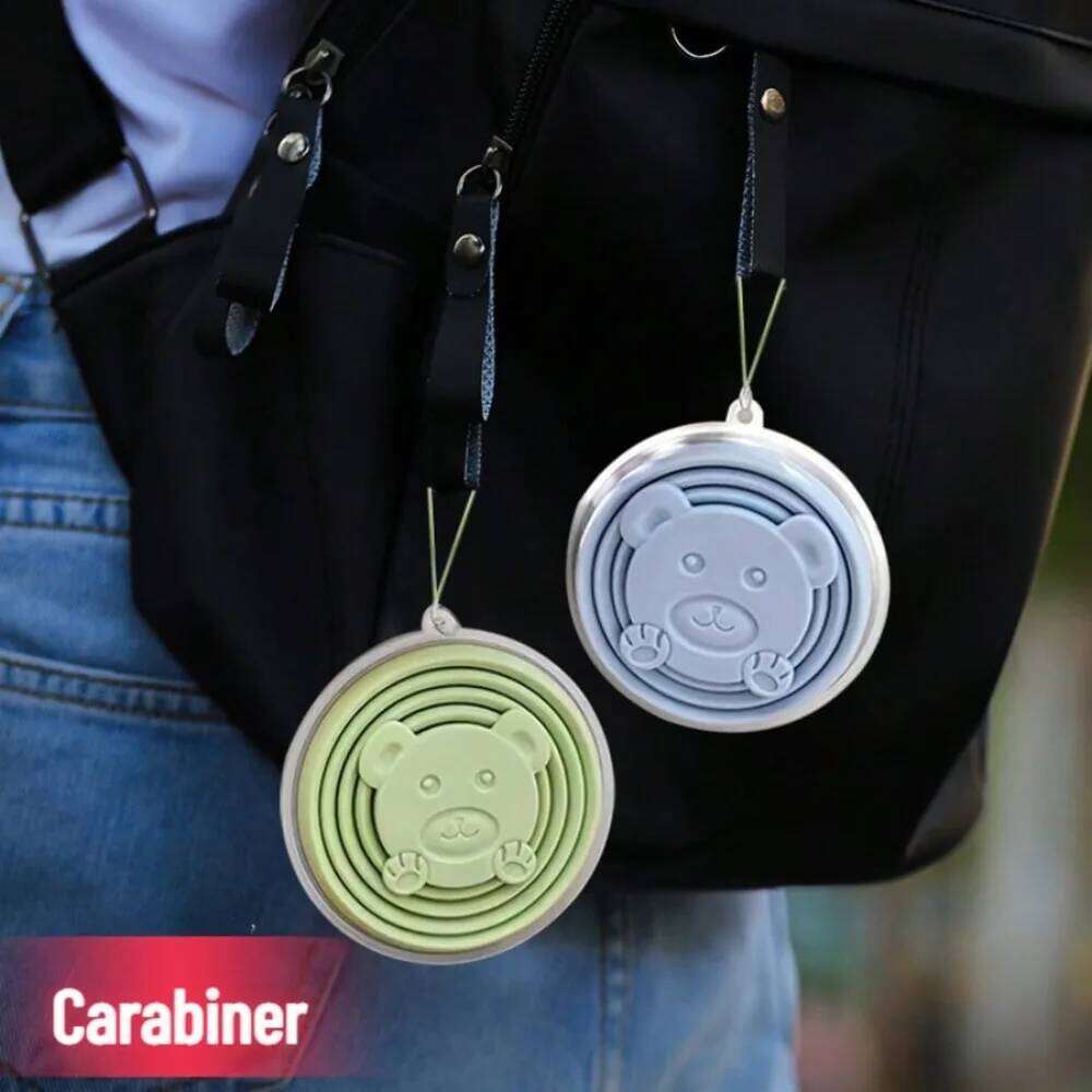 Portable 200ml Silicone Folding Cup, Collapsible Travel Mug for Camping, Hiking, Backpacking, Space-Saving & Hangs on Backpack Z260313