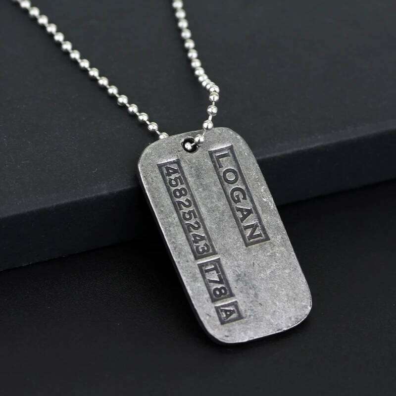 Movie Wolverine Pendant Necklace Logan Hang Tag Neck Chain Fans Collection Commemorative Jewelry Gift H260312
