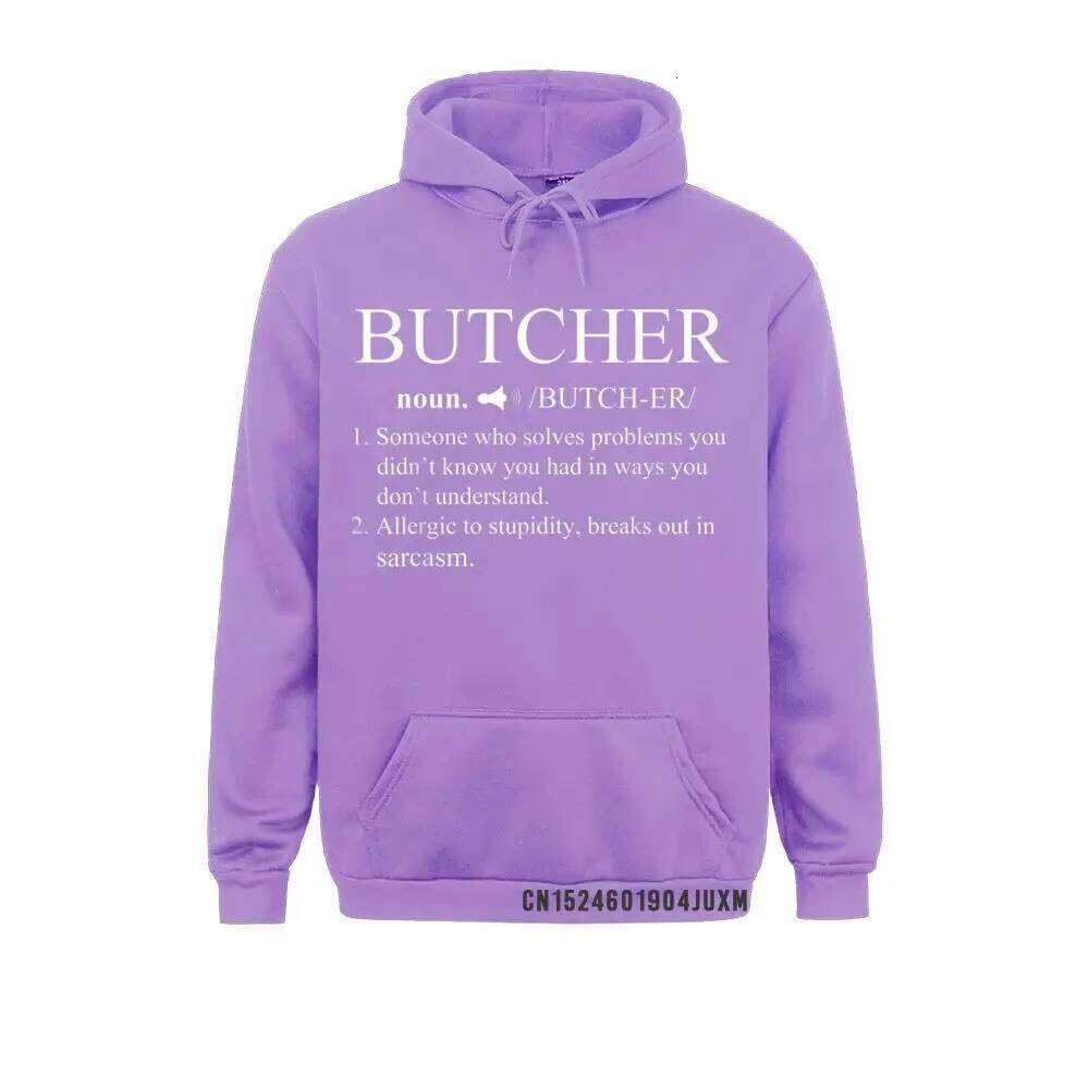 Hoodies Men Sweatshirts Funny Noun Butcher Definition Hooded Tops Butchery Gift Love Sportswears 2021 New Fashion Z260314