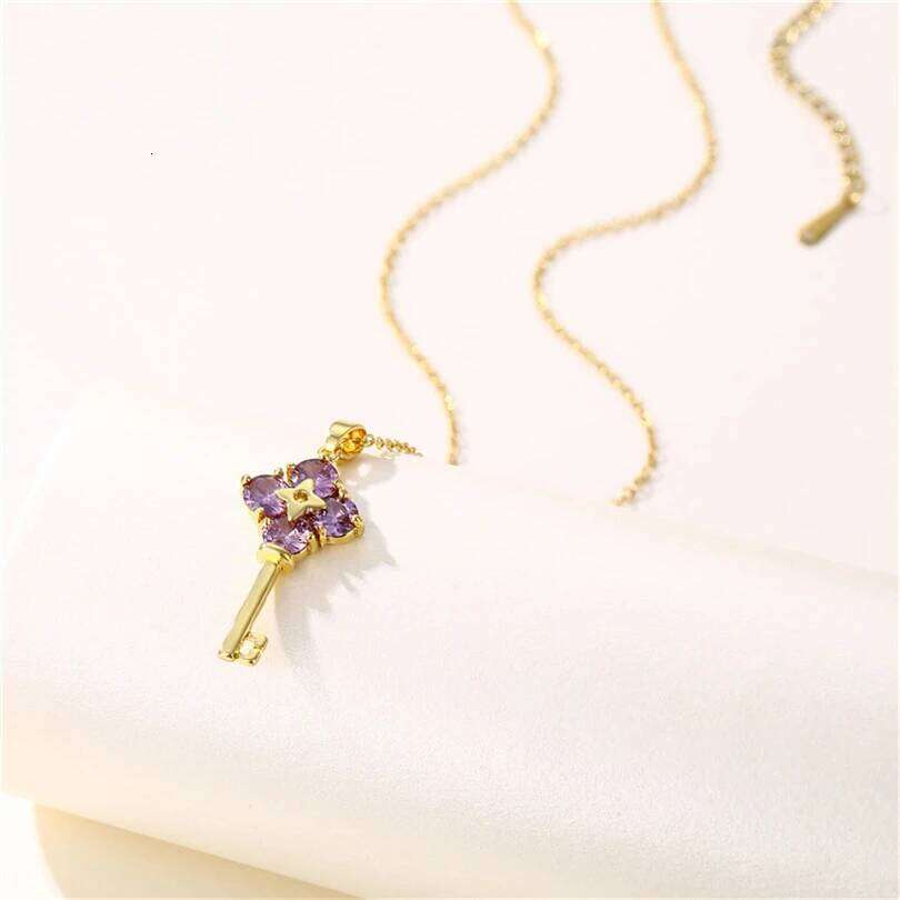 New Romantic Open Your Heart Key Pendant Stainless Steel Necklaces For Women Korean Fashion Sweet Sexy Female Clavicle Chain H260312