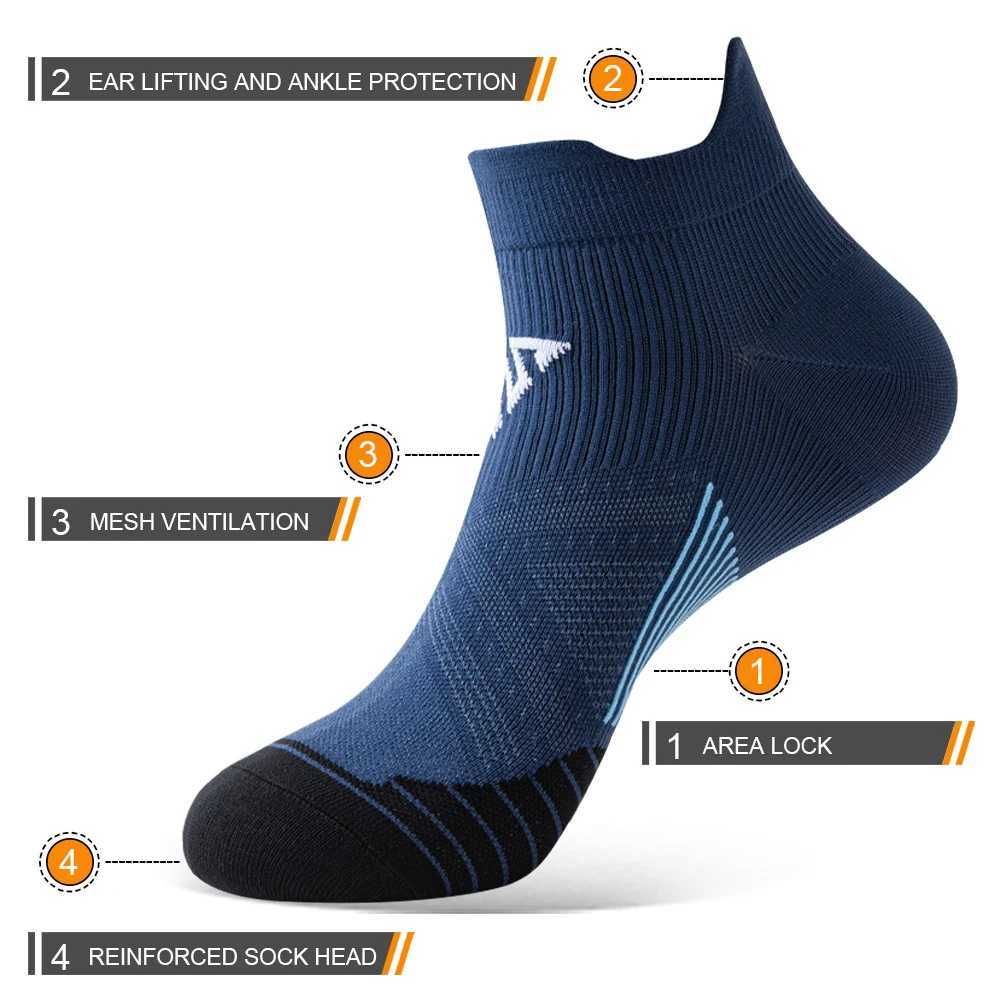 WRELS Compression Socks Professional Marathon Quick Dry Socks Elastic Footwear Sports Socks Breathable Running Fitness D260313