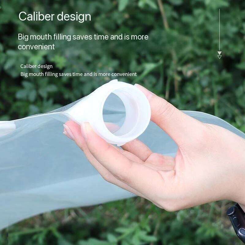 1PC Foldable Portable Storage Bag - Thickened Large Capacity Hiking Camping Water Pouch with Handle & Drinking Spout Z260313