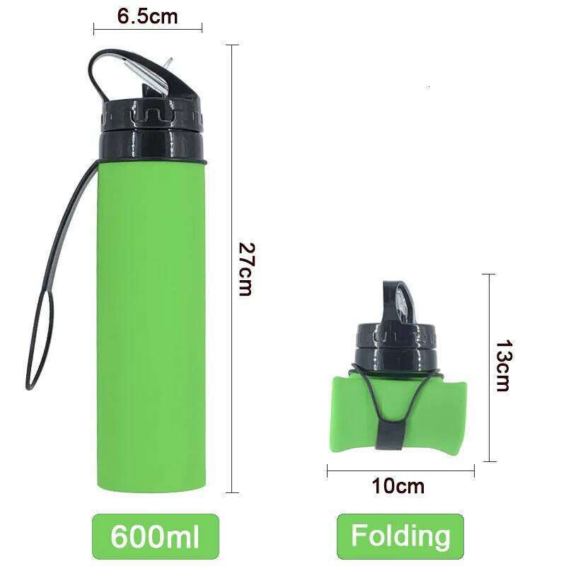Outdoor Sports Kettle Silicone Folding Creative Soft Water Bottle Travel Cup Z260313