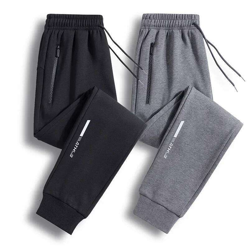 Autumn Winter Outdoor High-quality Casual Sports with Thick Velvet Fashionable Loose Breathable Versatile Men's Warm Pants Z260315