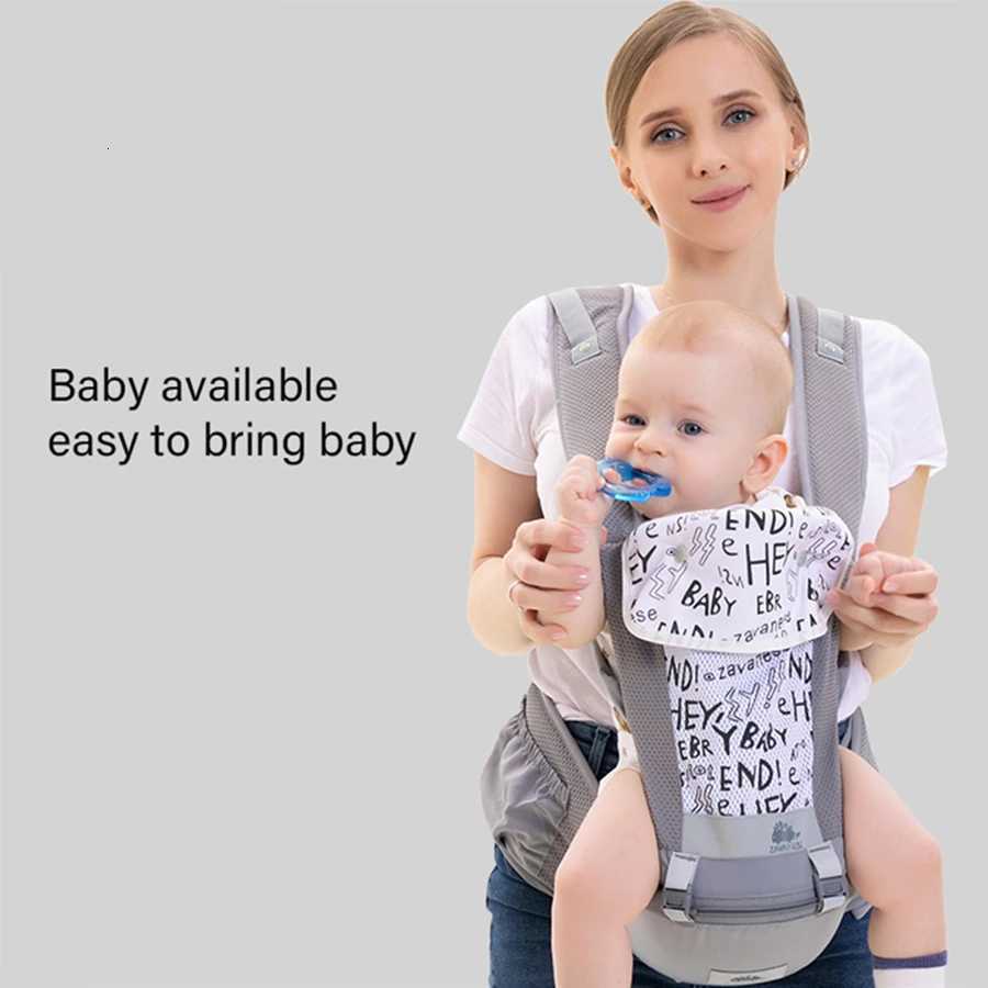 Ergonomic Baby Waist Stool 2-in-1 Front Kangaroo Style for Baby Carriers Comfortable Soft Fabric Adjustable Size for Growing X260313