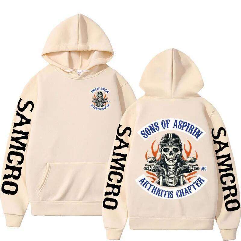 Motorcycle SoA Sons of Aspirin - Funny Biker Hoodie Men's Fashion Casual Fleece Sweatshirt Unisex Harajuku Hip Hop Y2k Hoodies Z260314