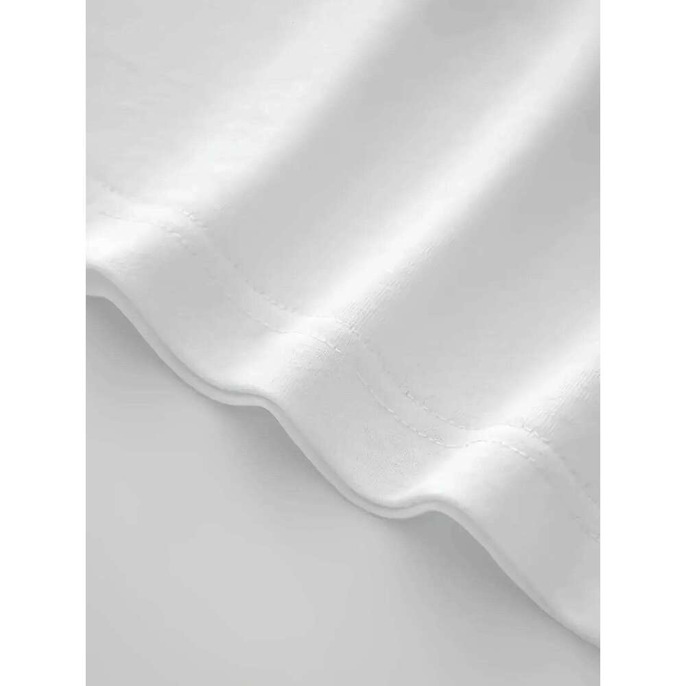 Women'S Letter Print Casual T-Shirt, Polyester Knit Fabric, Regular Length, Crew Neck, Fashion Top for All Seasons Z260314