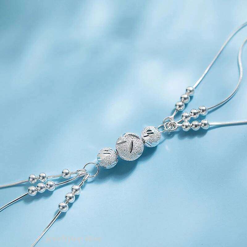 Fine 925 Sterling Silver Bead Charm Bracelet For Women Girls Lady cute Wedding Party Bohemian Fashion Jewelry Gift noble y2k Z260313