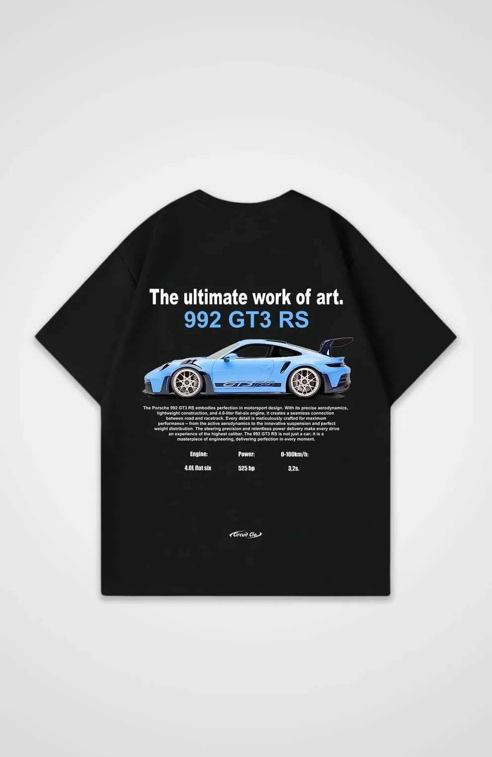 Men Clothing Unisex Print Y2K Top Work of Art Blue 992 Yangzed Shirt Large Size Crew Neck T-shirt Fashion D260313