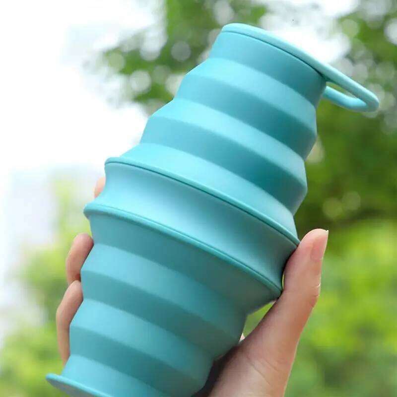 Foldable Bottle Silicone Reusable Lightweight Folding Water Bottles Portable Leak Proof Z260314