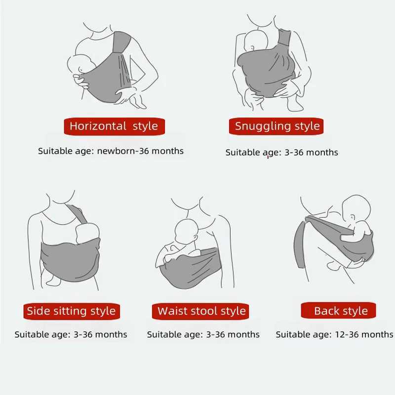 Baby Carrier Backpack Single strap Things for Toddler Accessories Sling Stuff Childrens Newborn Infant Ergonomic Toddler Wrap X260313