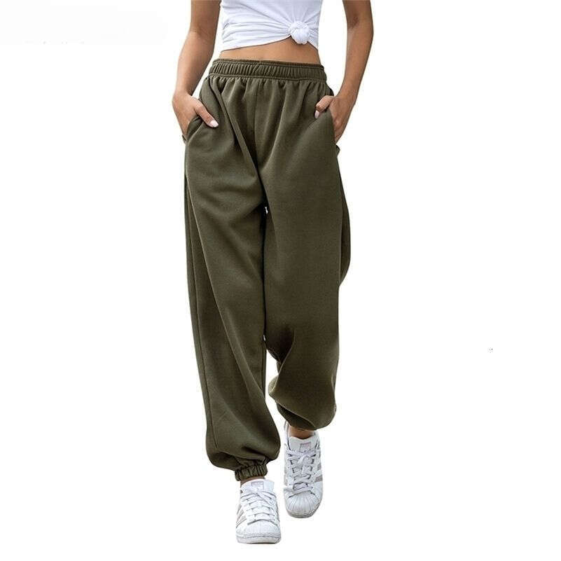 Solid High Waist Clothes Fashion Casual Streetwear Pencil Plus Size Loose Sweat Pants Joggers Women 201228 Z260312