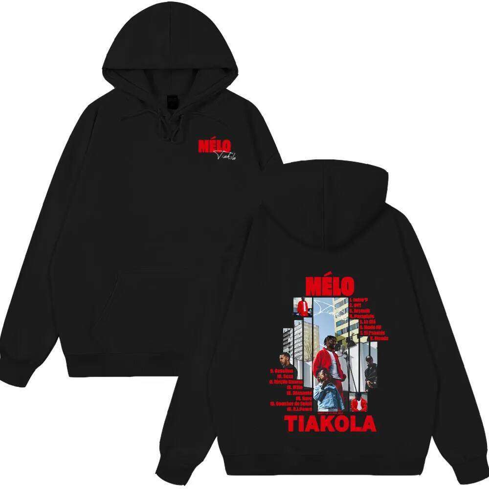 Rapper Melo Tiakola Double Sided Print Hoodies Men Women Hip Hop Pop Music Clothes Unisex Fashion Wears Casual Oversized Hoody Z260315