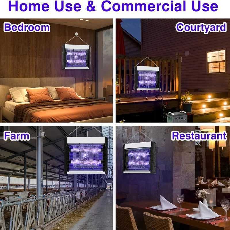 Electric Shock Mosquito Killer Lamp Wall Mounted Mosquito Killer Can Be Used in Household Farms Restaurants and Courtyards H260313