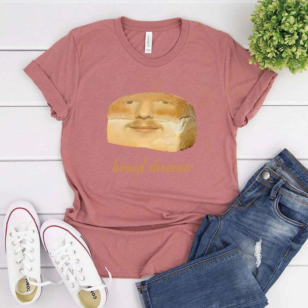 Funny Bread Sheeran T Ed Summer Tops Mathematics Tour Tee Unisex Harajuku Short Sleeve Print Casual Shirt Z260314