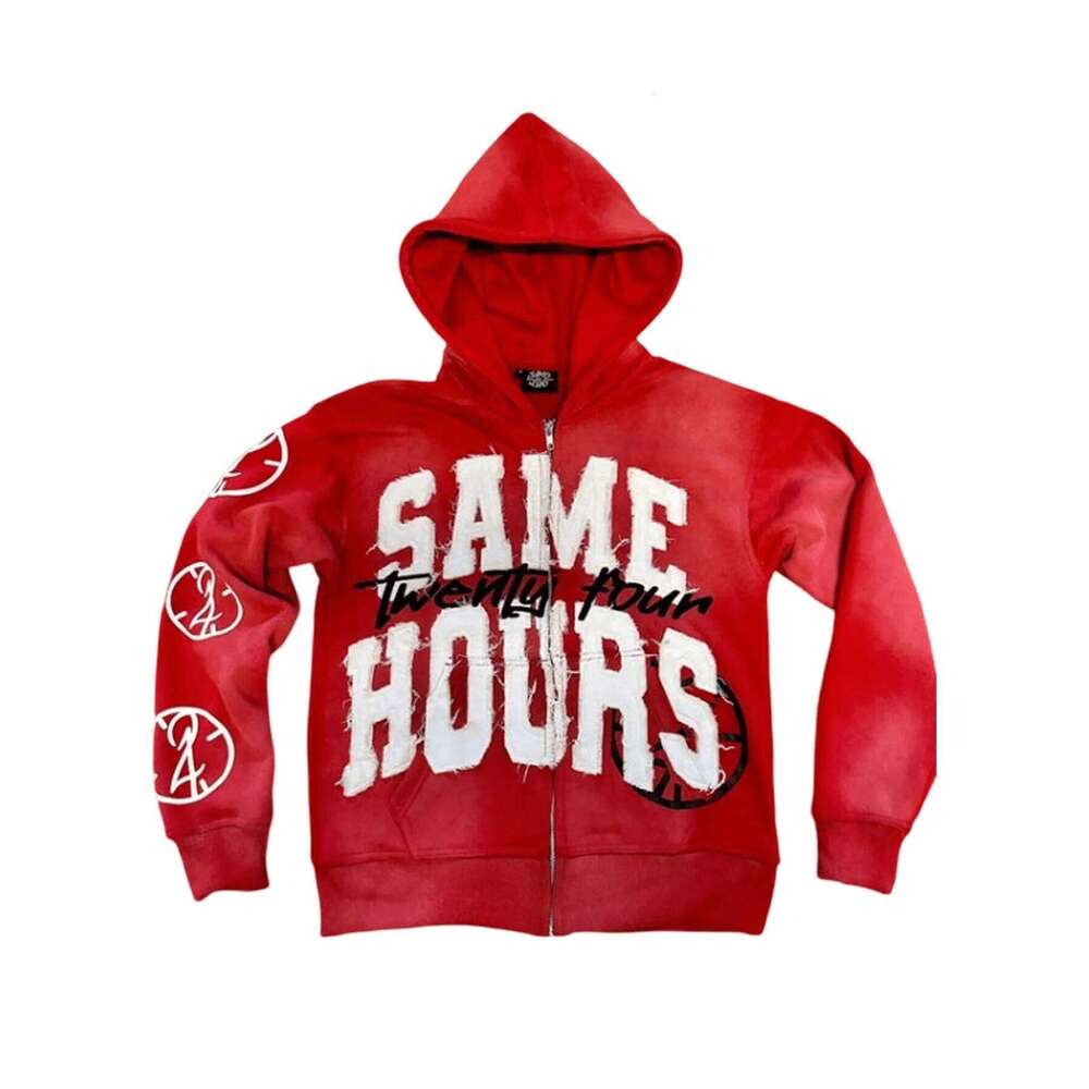 Y2k Hoodie Graphic Zip Up Hoodies Hip Hop Streetwear Aesthetic Sweatshirts Oversized Vintage Outfit Z260315