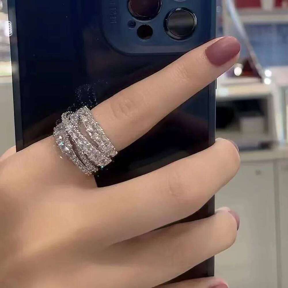 MESSITOK S925 sterling silver classic anniversary commemorative spiral shaped TWIST women's ring H260312