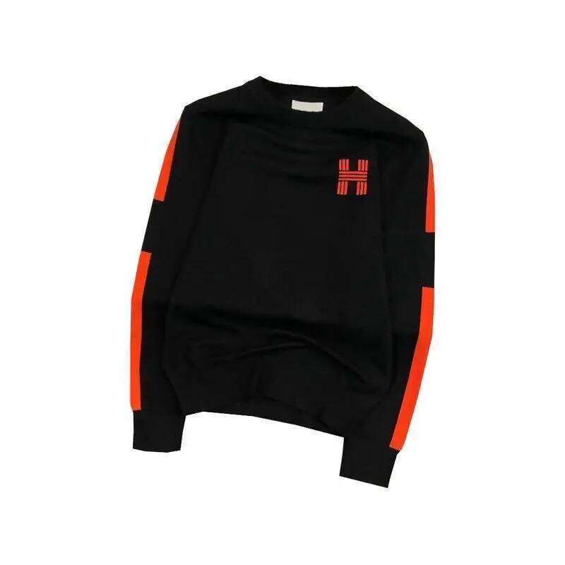 Men's Clothing Spring And Autumn High Quality Printed Round Neck Long Sleeve Sweater Fashion Pullover Sportswear Top