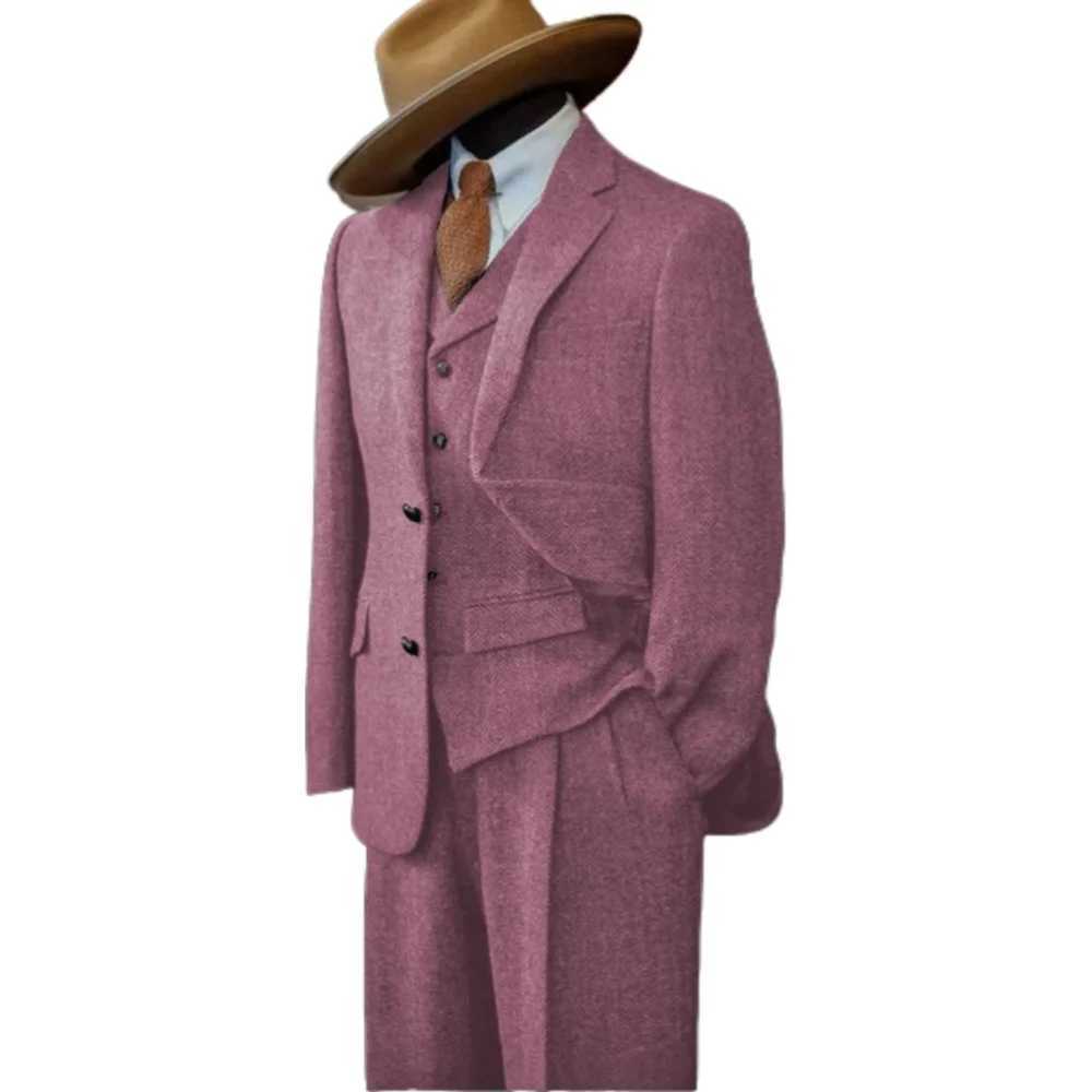 Mens Formal Ternos Classic Business Suit Unique Single Breasted Blazer Set for Elegant Professional Wear M260313