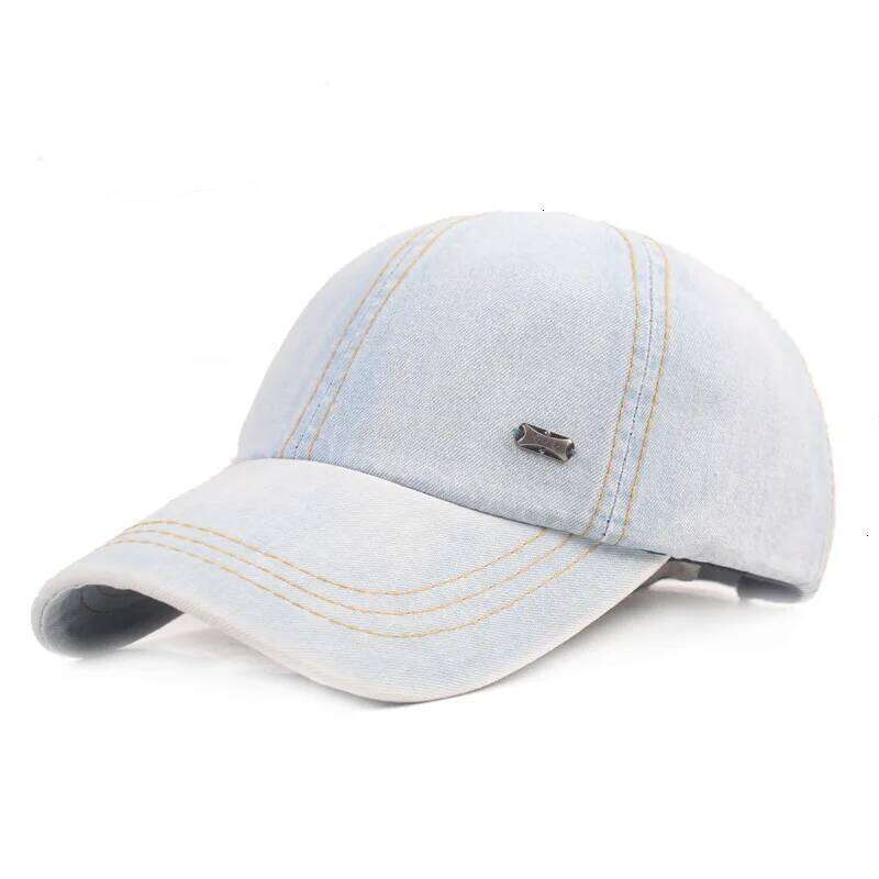 Vintage Washed Cotton Baseball Men Women Denim Dad Hat Adjustable Trucker Style Low Profile Casual Travel Cap Z260313