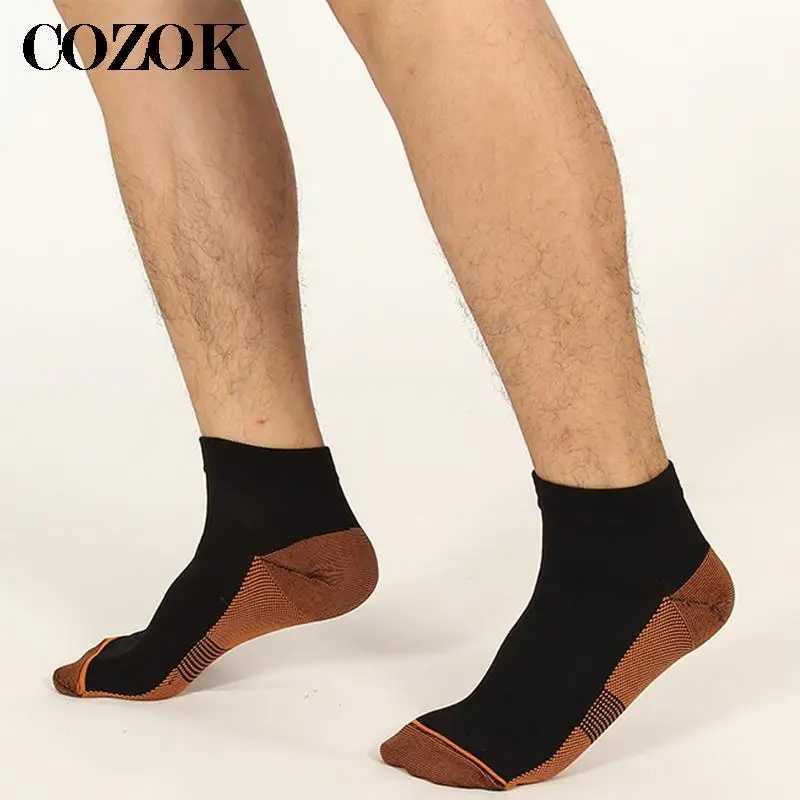 5 Pairs Copper Fiber Compression Socks Sports Men Women Unisex Foot Socks Plantar Fasciitis Heel Spurs Arch Pain Socks Men Meias D260313