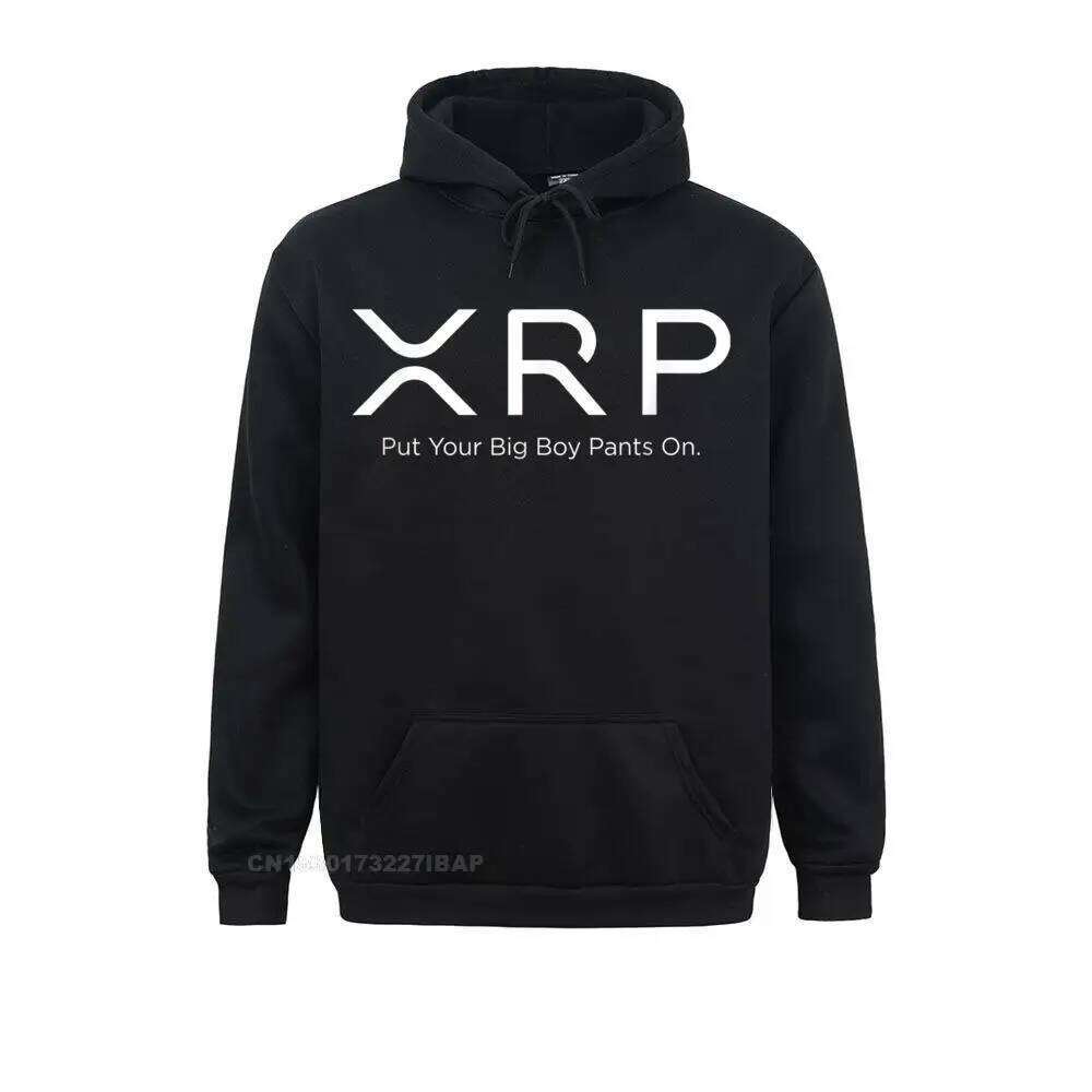XRP Ripple Crypto Currency Funny Put Your Big Boy Pants On Birthday Sweatshirts Prevalent Hoodies Male Anime Clothes Z260314