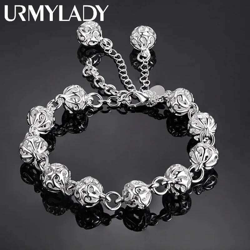 100% 925 Sterling silver Beautiful bracelets noble top pretty fashion Wedding Party cute lady nice Ball women bracelet jewelry Z260313