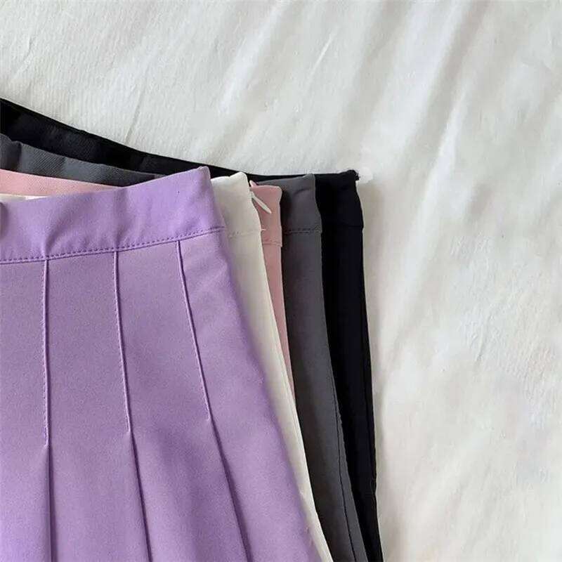 Solid Color A-line Women Summer Western Cloth Fabric High Waist Slim Half Autumn Winter Jk Short Skirt Sweet Style Z260314