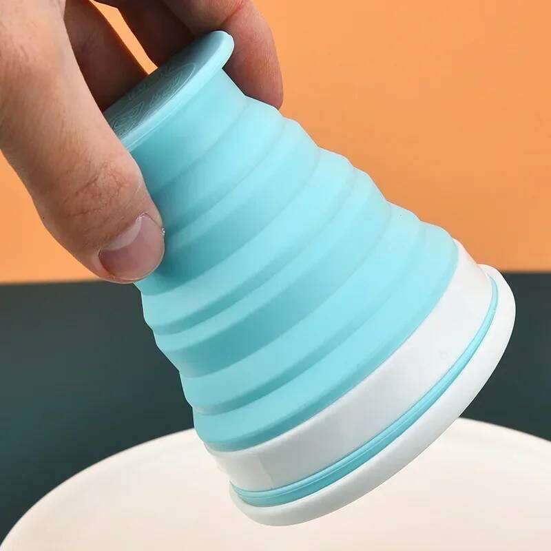 2023 Folding Cup Foldable Collapsible Telescopic Silicone Bottle Outdoor Travel Children Cups Teacups Ware Jug Drink Water Z260313