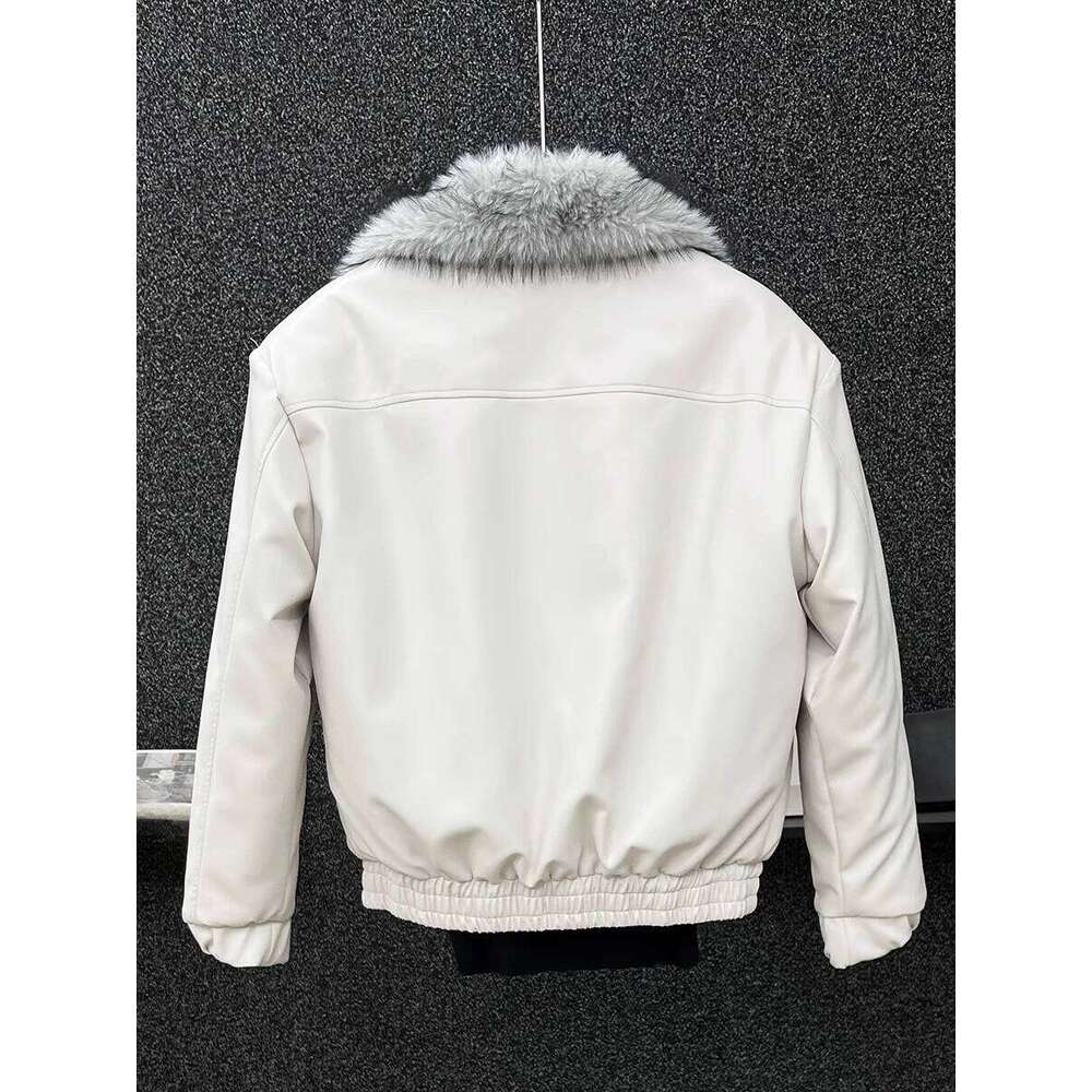 Men's 2025 Winter New Thickened Warm Motorcycle Eco-friendly Double-sided Wear PU Jackets Faux Fur Integrated Coats Z260313