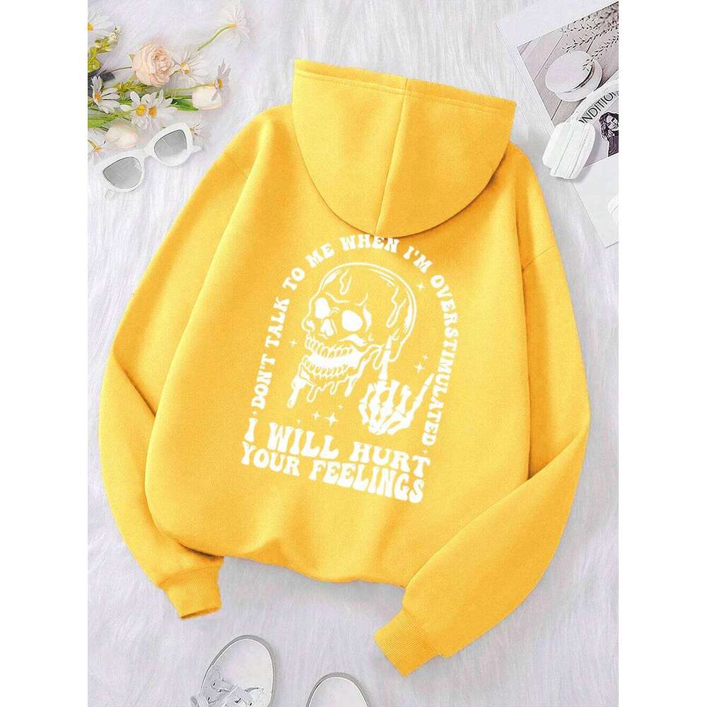 I Will Hurt Your Feelings Funny Letter Graphic Hoody Men Women Casual Street Sweatshirt Hip Hop Fleece Hoodie Pullover Clothing Z260314