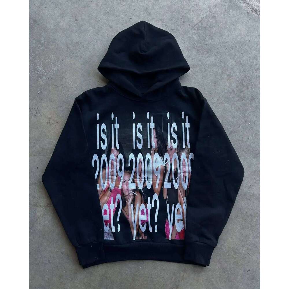 Y2k Hip-Hop Fashion Letter Printing Women Casual Streetwear Sweatshirt Top Gothic Oversized Hoodie Men's Clothing Z260315