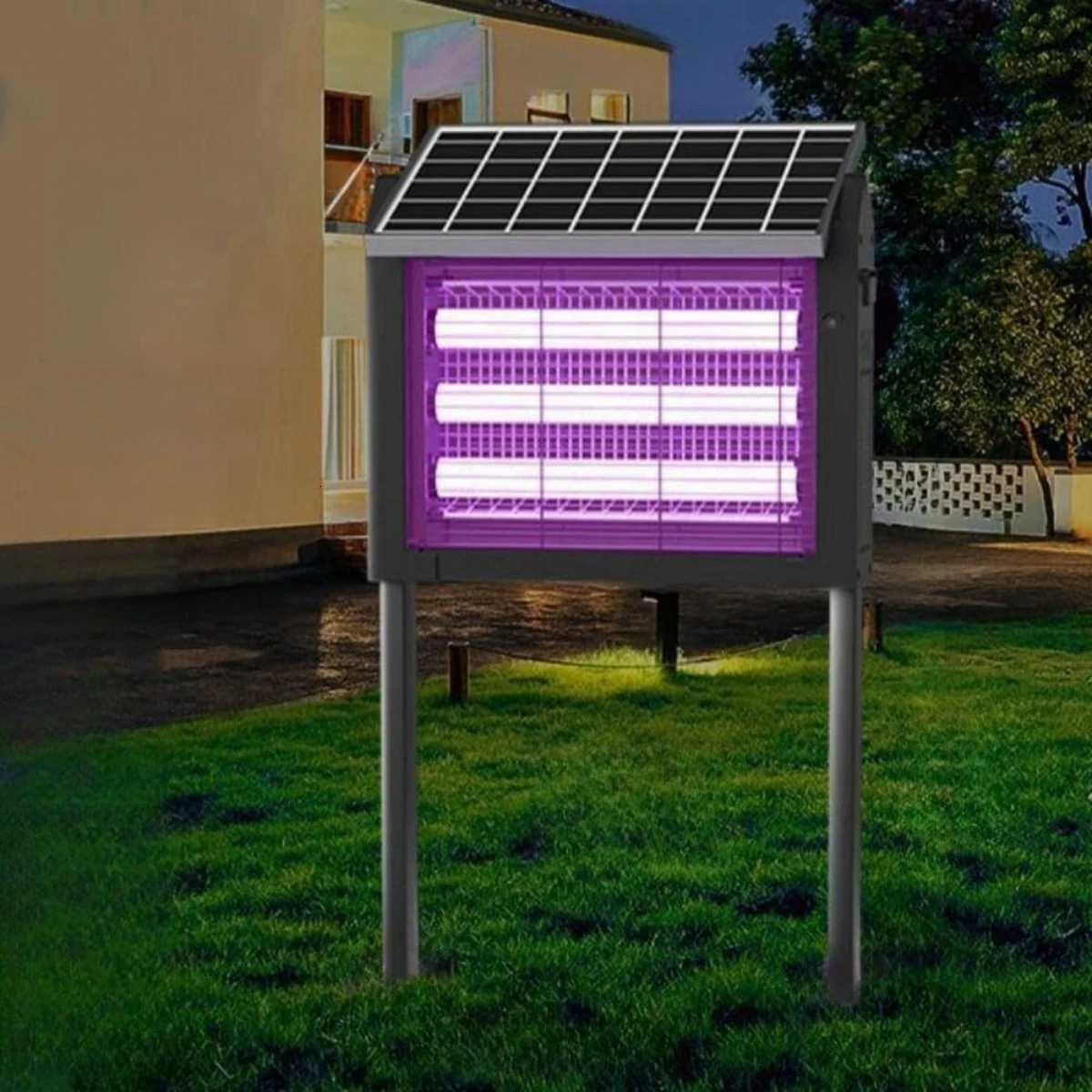 JOYINLED Powerful 20/40W Solar Mosquito Killer Lamp Outdoor Garden Light Waterproof Electric Insect Trap with UV Attractant H260313